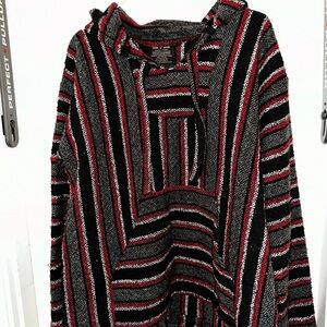 Striped Hooded Baja Hoodie